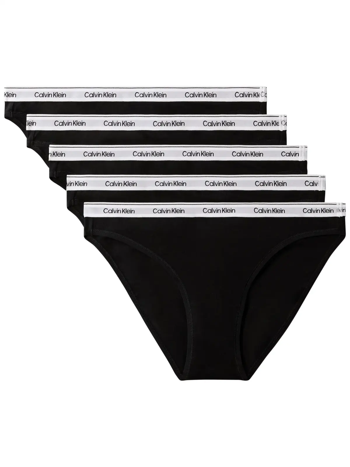 Calvin Klein Siyah Kadın 5li Paket Düşük Bel Bikini Külot