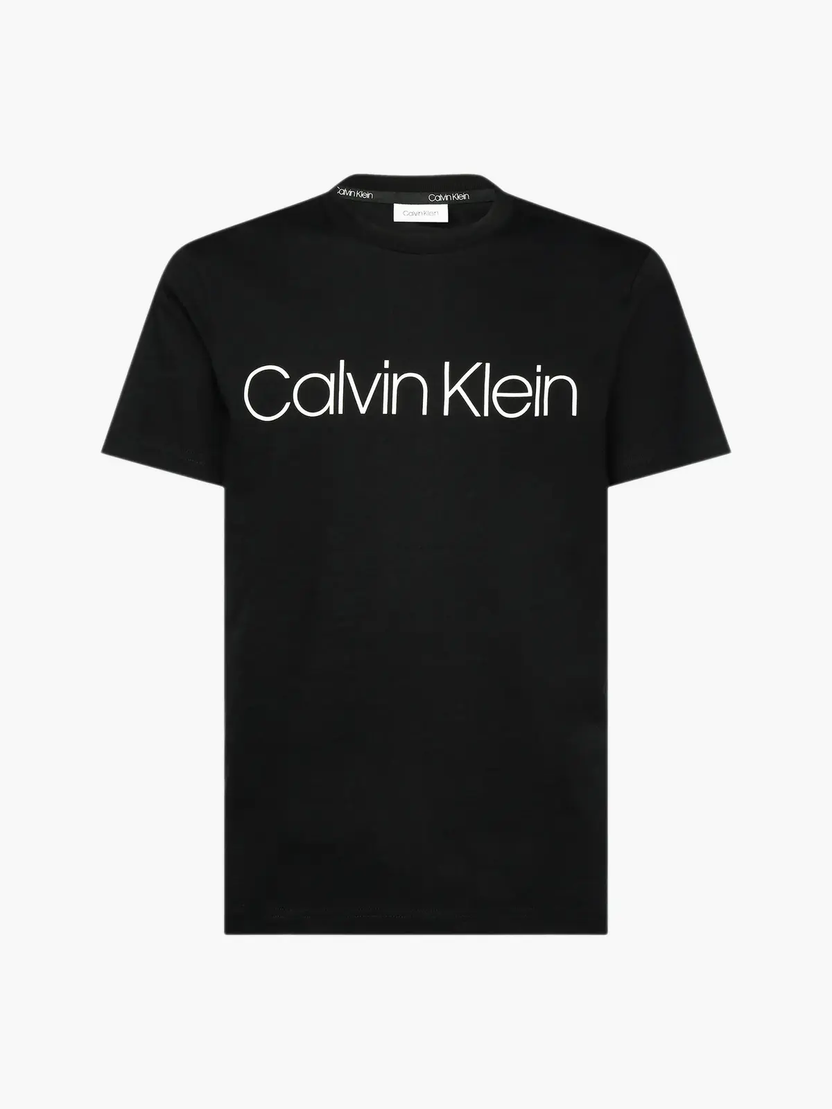 Calvin Klein COTTON FRONT LOGO T- Erkek Siyah T-Shirt