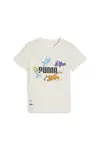 Puma X THE SMURFS Graphic Tee Beyaz Unisex T-Shirt