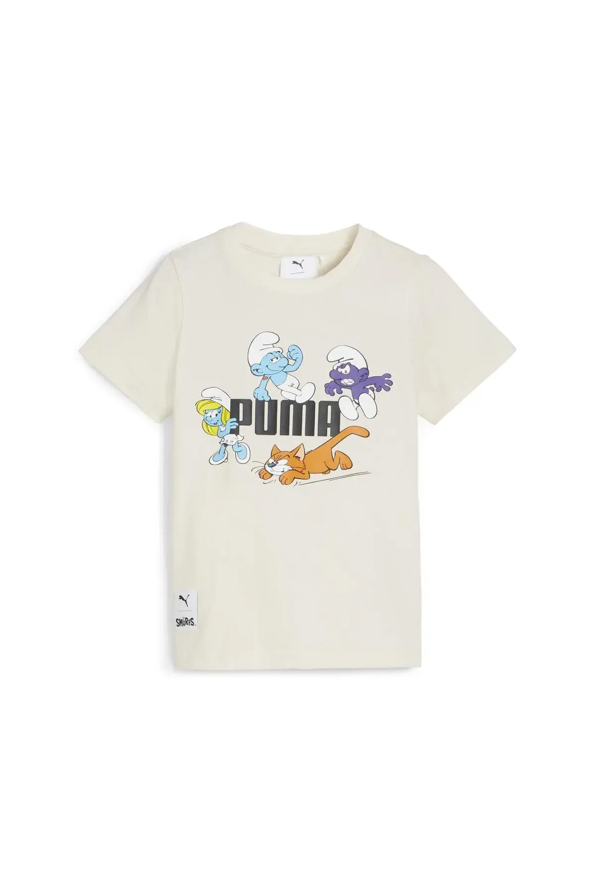 Puma X THE SMURFS Graphic Tee Beyaz Unisex T-Shirt
