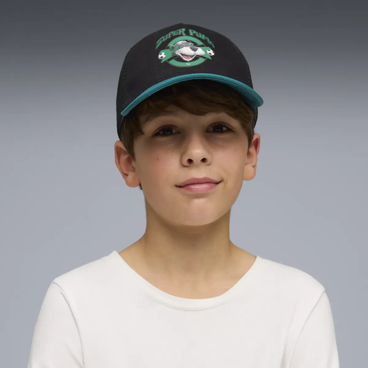 PUMA SUPER PUMA Trucker Cap Jr PUMA Black Siyah Unisex Çocuk Şapka