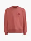 Calvin Klein SHRUNKEN BADGE CREW Erkek Kırmızı Sweatshirt