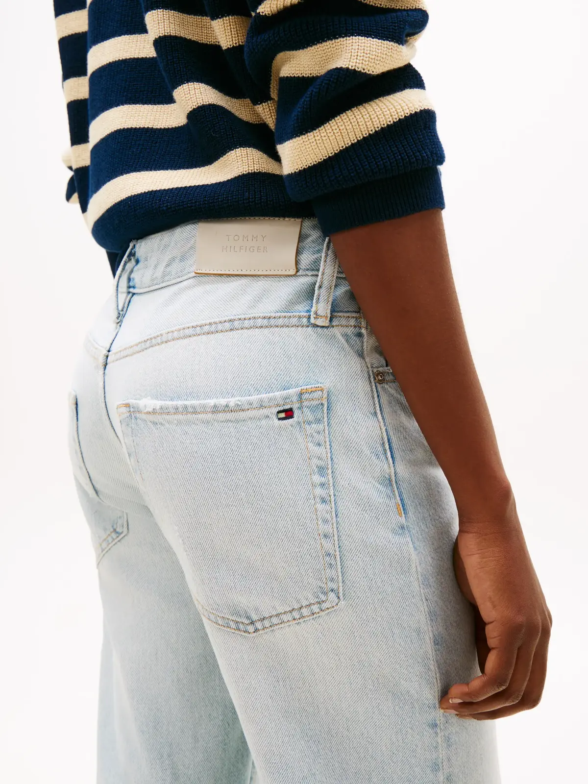 Tommy Hilfiger TAPERED RW A SKY, 1AB Mavi Kadın Jean Pantolon