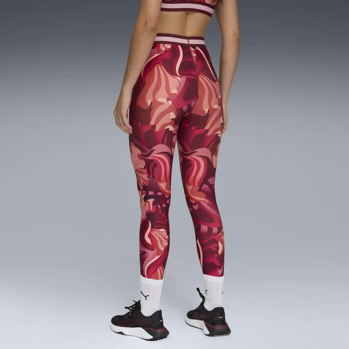 Puma W PUMA STRONG TIGHT Kırmızı Kadın Tayt