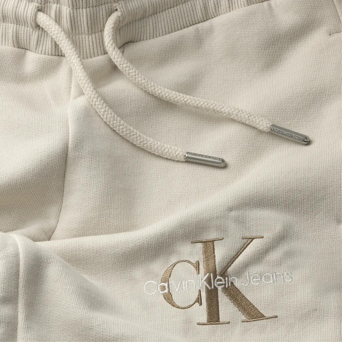 Calvin Klein MONOGRAM OFF PLACED Kadın Krem Eşofman Altı