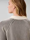 Calvin Klein BICOLOR RIB LOGO POL, UB1 Siyah Kadın Polo