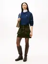 Tommy Hilfiger CORDUROY MINI SKIRT, MR8 Yeşil Kadın Etek