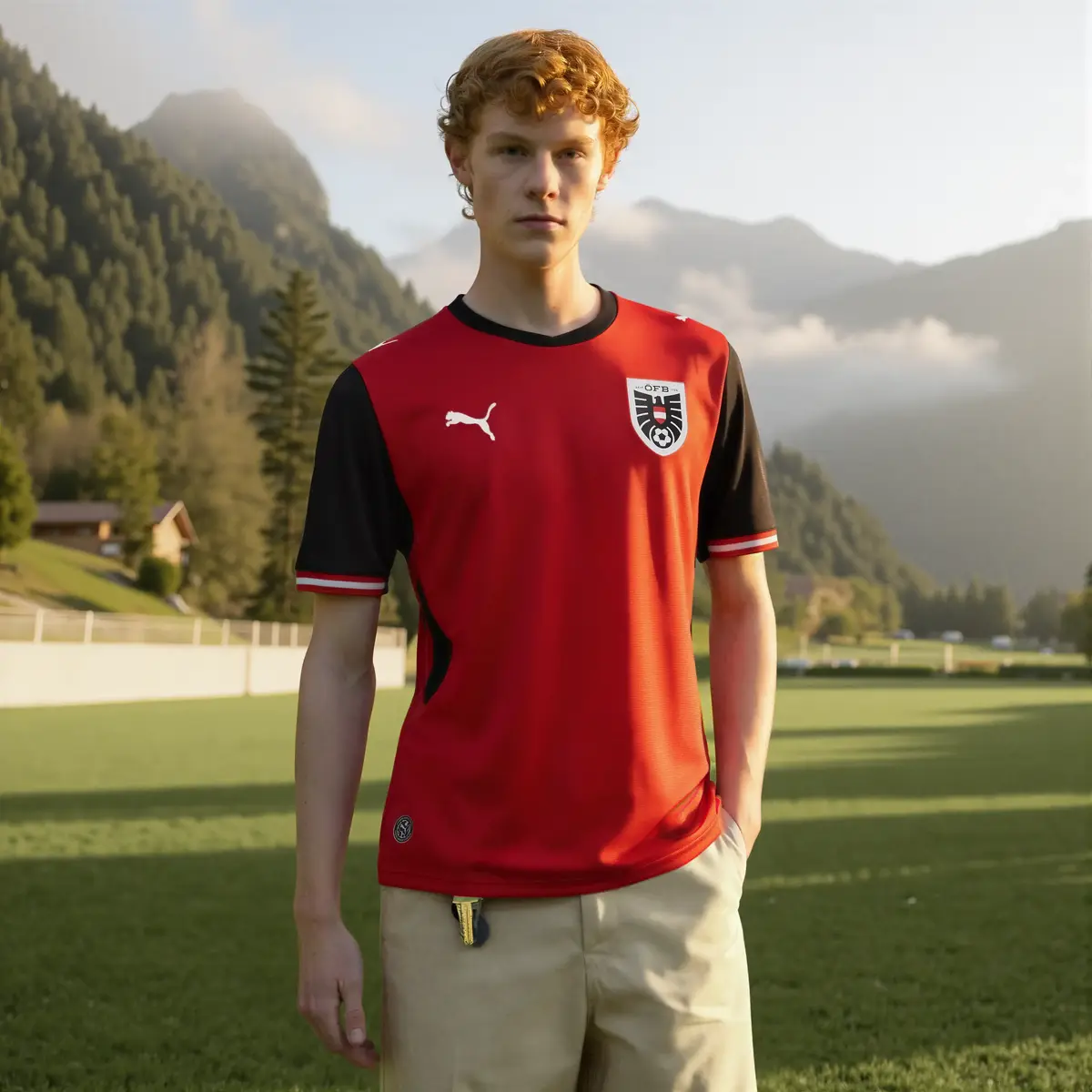 Puma ÖFB Home Jersey Replica Kırmızı Erkek Forma