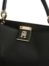 Tommy Hilfiger TH HER MED SATCHEL, BDS Siyah Kadın Çanta & Cüzdan
