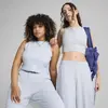 PUMA WARDROBE ESS Ribbed Crop Top Kadın Beyaz Crop Top