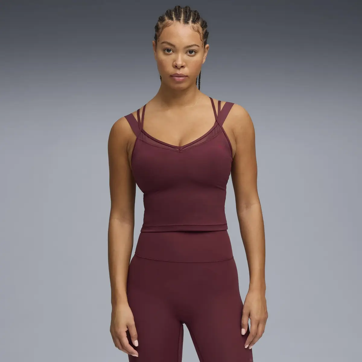 Puma W PUMA SHAPE STRAPPY TANK Kırmızı Kadın T-Shirt