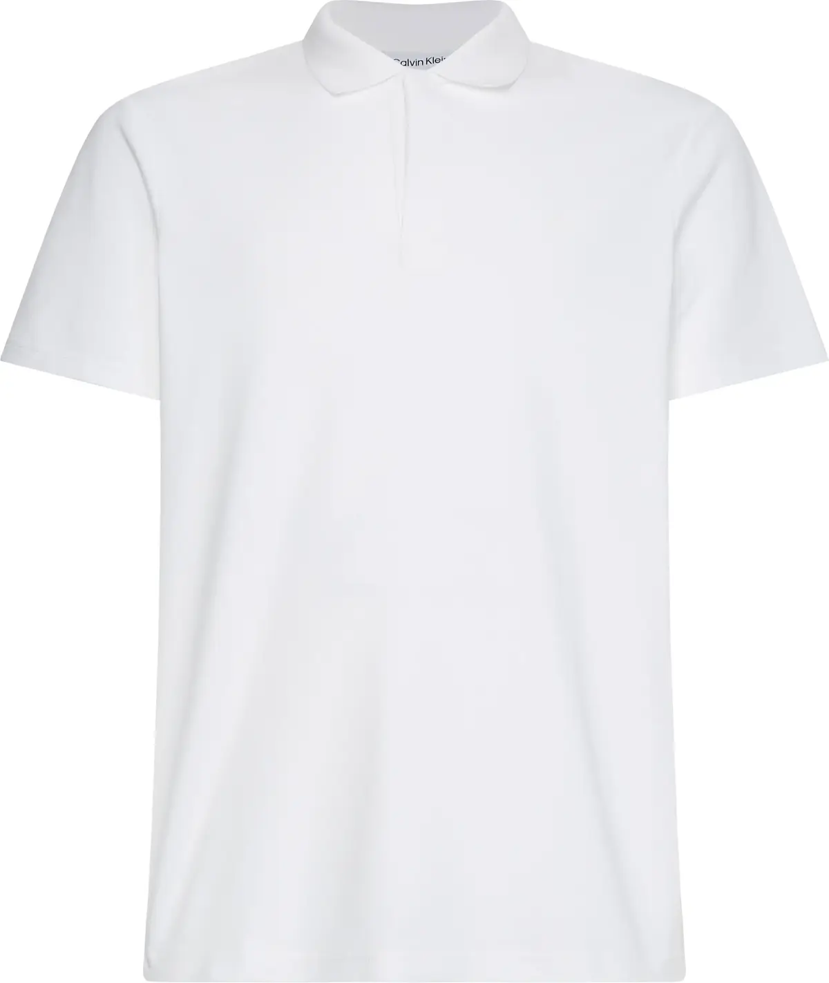 Calvin Klein ELEVATED LOGO TAPE P Erkek Beyaz Polo T-Shirt