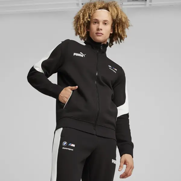 Puma BMW MMS MT7+ Track Jacket Siyah Erkek Fermuarlı Ceket