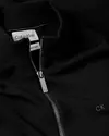 Calvin Klein SUPERIOR WOOL ZIP TH Erkek Siyah Kazak