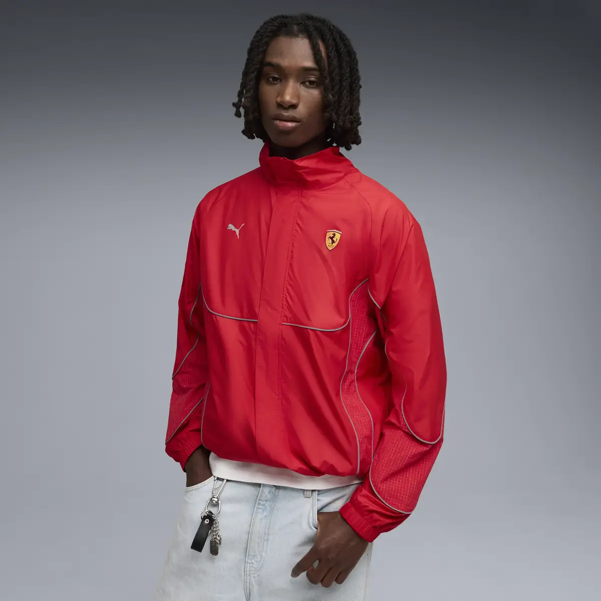 PUMA Ferrari PUMATECH-X Jkt wn Kırmızı Erkek Ceket
