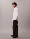 Calvin Klein LS TECH STRETCH SLIM Beyaz Erkek Gömlek
