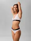 Calvin Klein SCOOP BRALETTE Beyaz Bralet Bikini Üst