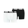 Puma PUMA BASIC BOXER 2P white / black Beyaz/Siyah Erkek 2'li Boxer