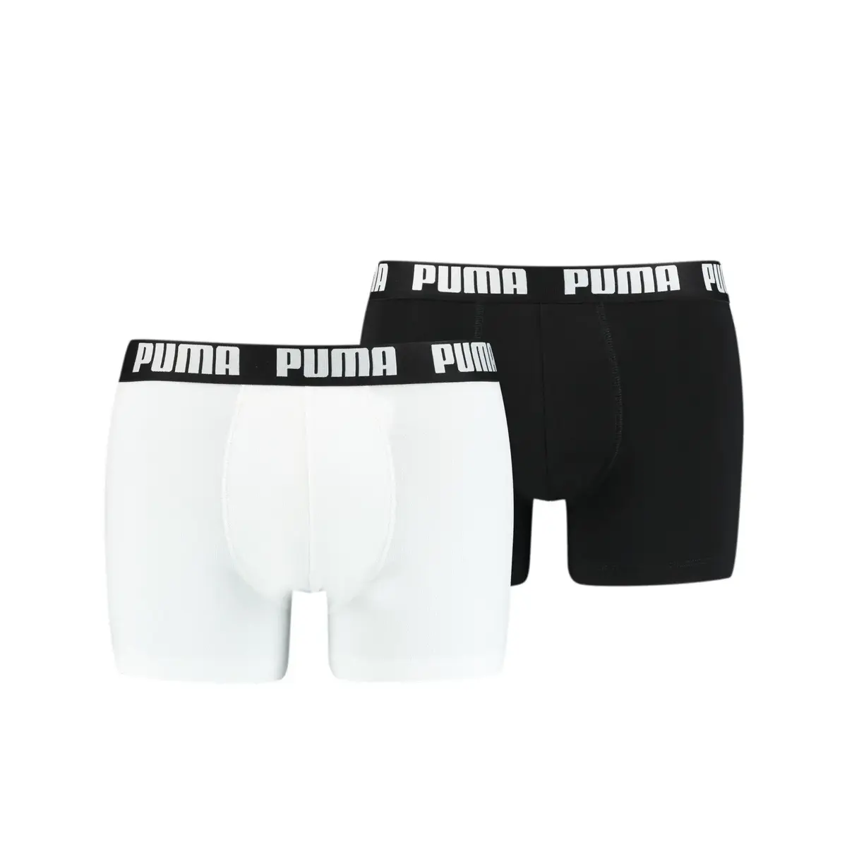 Puma PUMA BASIC BOXER 2P white / black Beyaz/Siyah Erkek 2'li Boxer