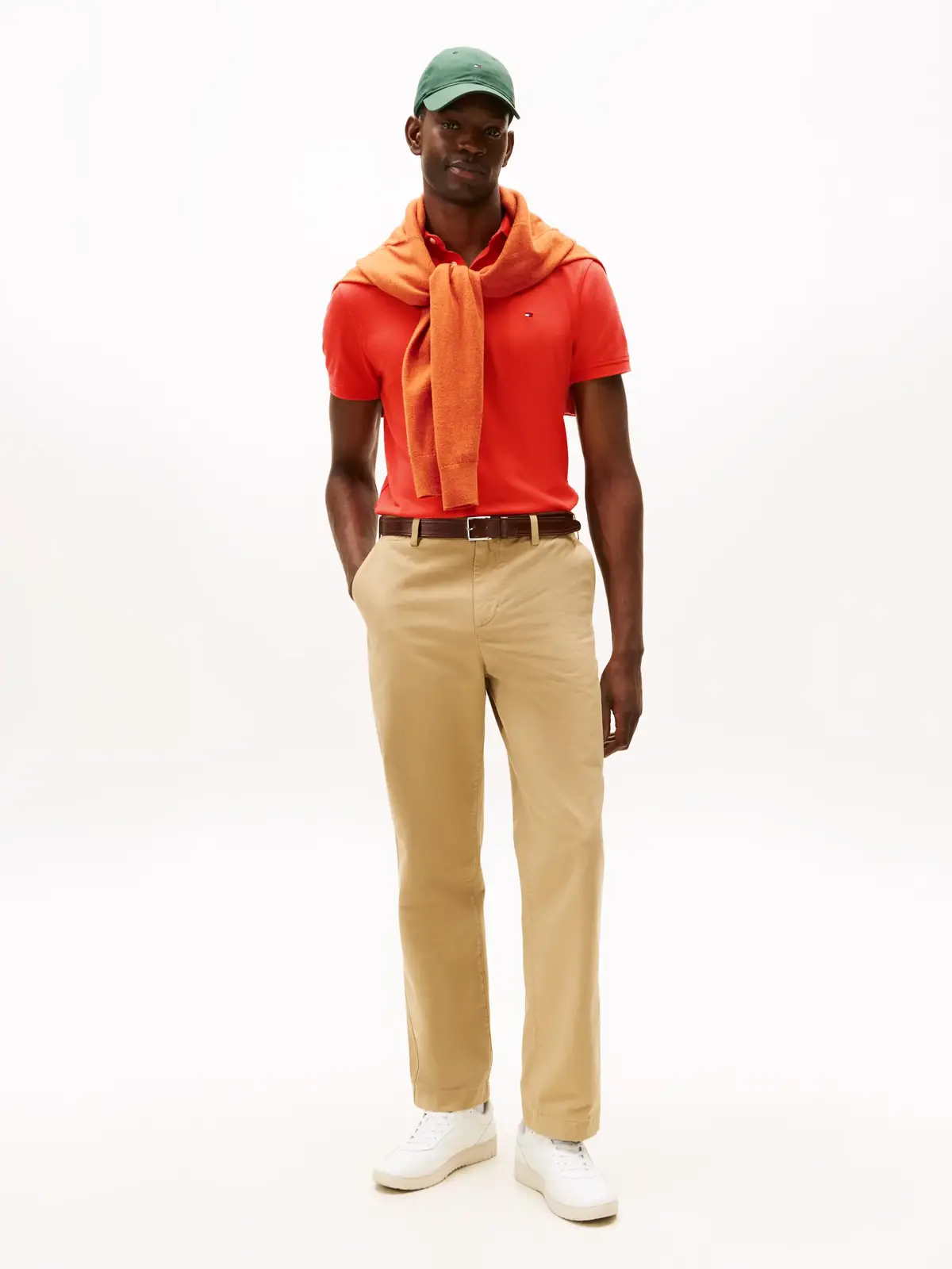 Tommy Hilfiger 1985 REGULAR POLO, SCX Turuncu Erkek T-Shirt & Polo