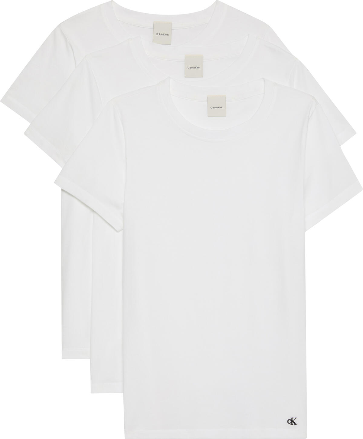 Calvin Klein COTTON TEE 3PK Beyaz Kadın T-Shirt Calvin Klein COTTON TEE 3PK Beyaz Kadın T-Shirt