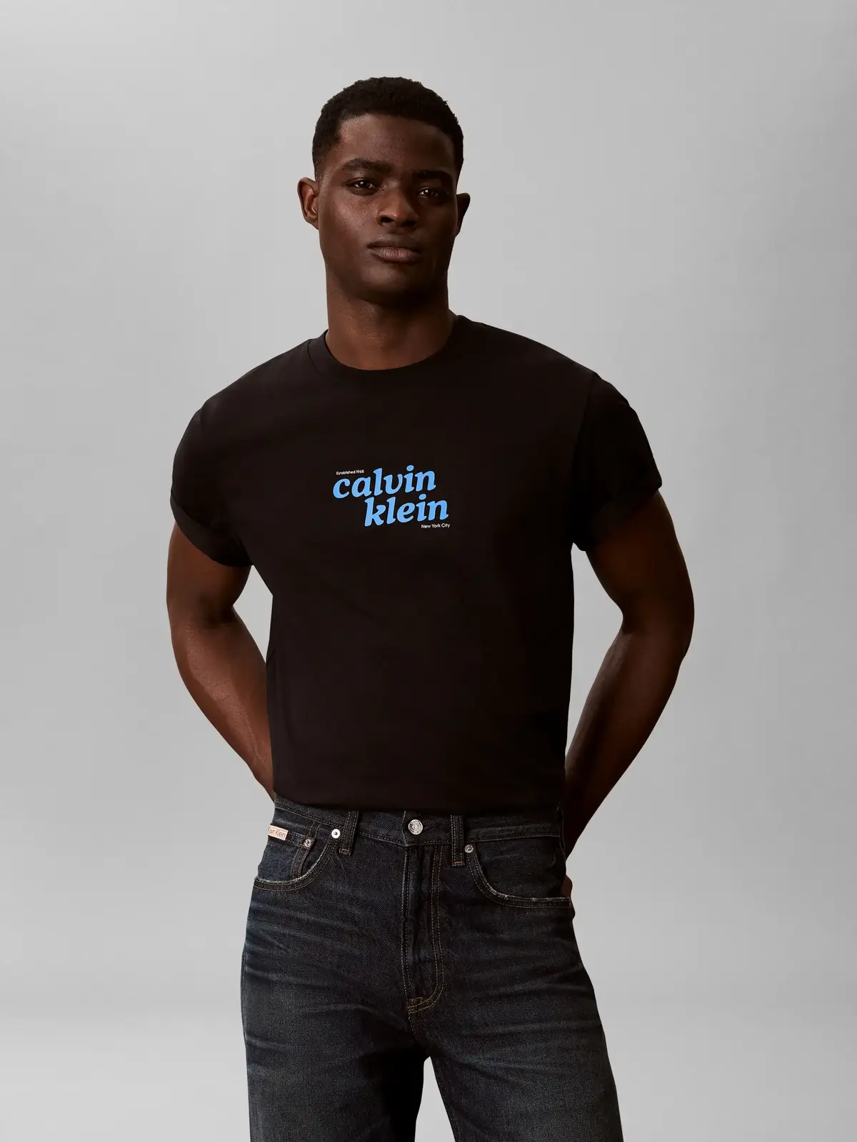 Calvin Klein SS 20S CALVINKLEIN T, UB1 Siyah Erkek T-Shirt