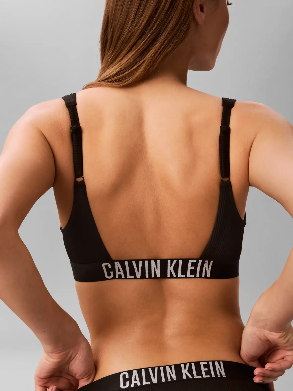 Calvin Klein SCOOP BRALETTE Siyah Bralet Bikini Üst