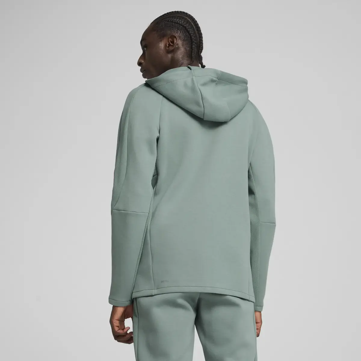 PUMA EVOSTRIPE Full-Zip Hoodie Yeşil Erkek Fermuarlı Ceket