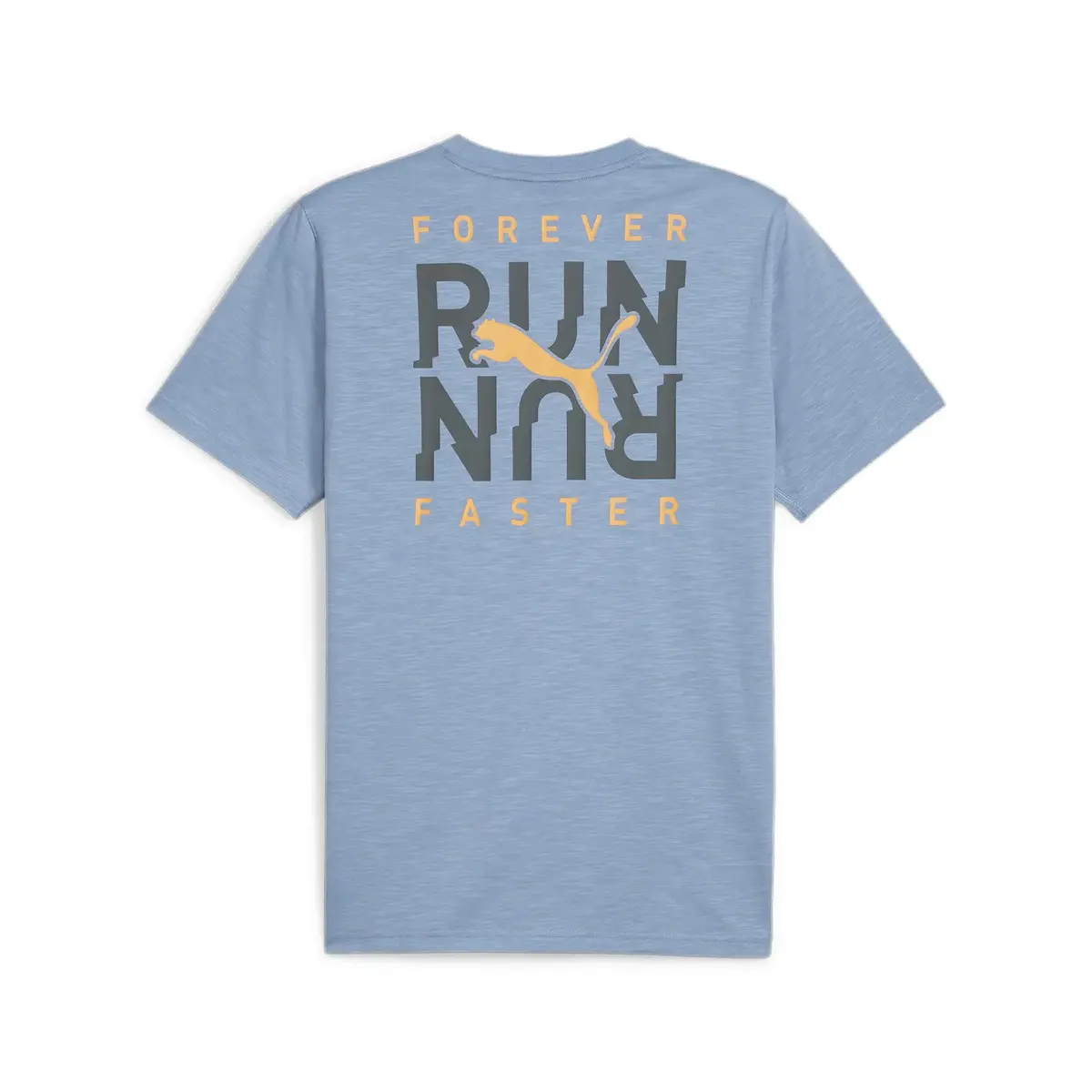 Puma MEN’S GRAPHIC RUN EMBLEM TEE Mavi Erkek T-Shirt