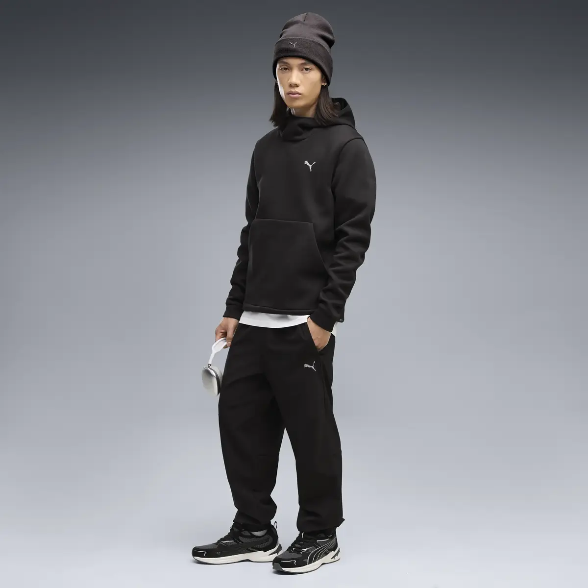 PUMA PUMATECH Woven Pants Siyah Erkek Eşofman Altı