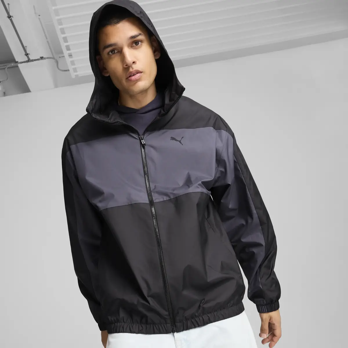 Puma Mesh Lined Windbreaker Siyah Erkek Ceket