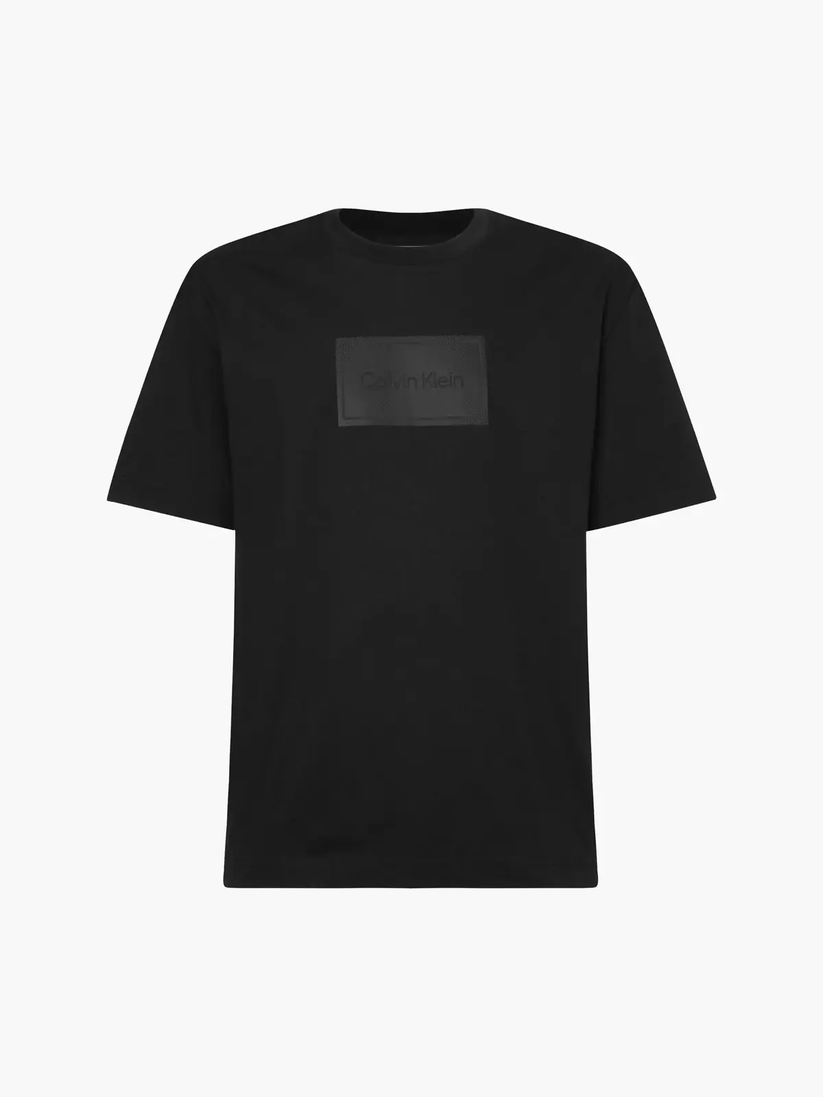 Calvin Klein TEXTURED LOGO BOX C Erkek Siyah T-Shirt
