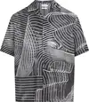 Calvin Klein RESORT SHIRT-PRINT, 0GL Gri Erkek Gömlek