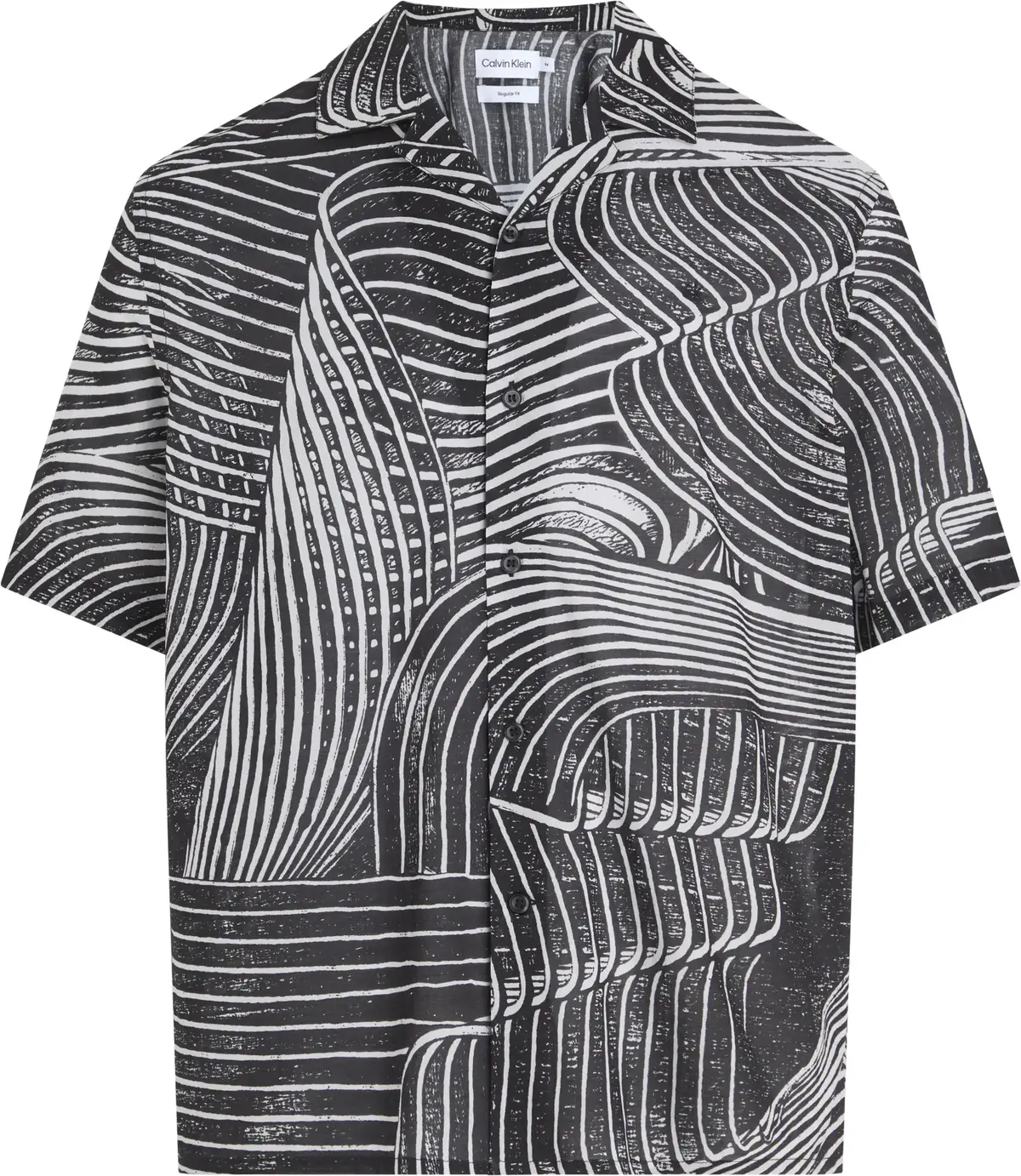 Calvin Klein RESORT SHIRT-PRINT, 0GL Gri Erkek Gömlek