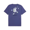 Puma GRAPHICS RUNNING SLOGAN TEE Lacivert Erkek T-Shirt