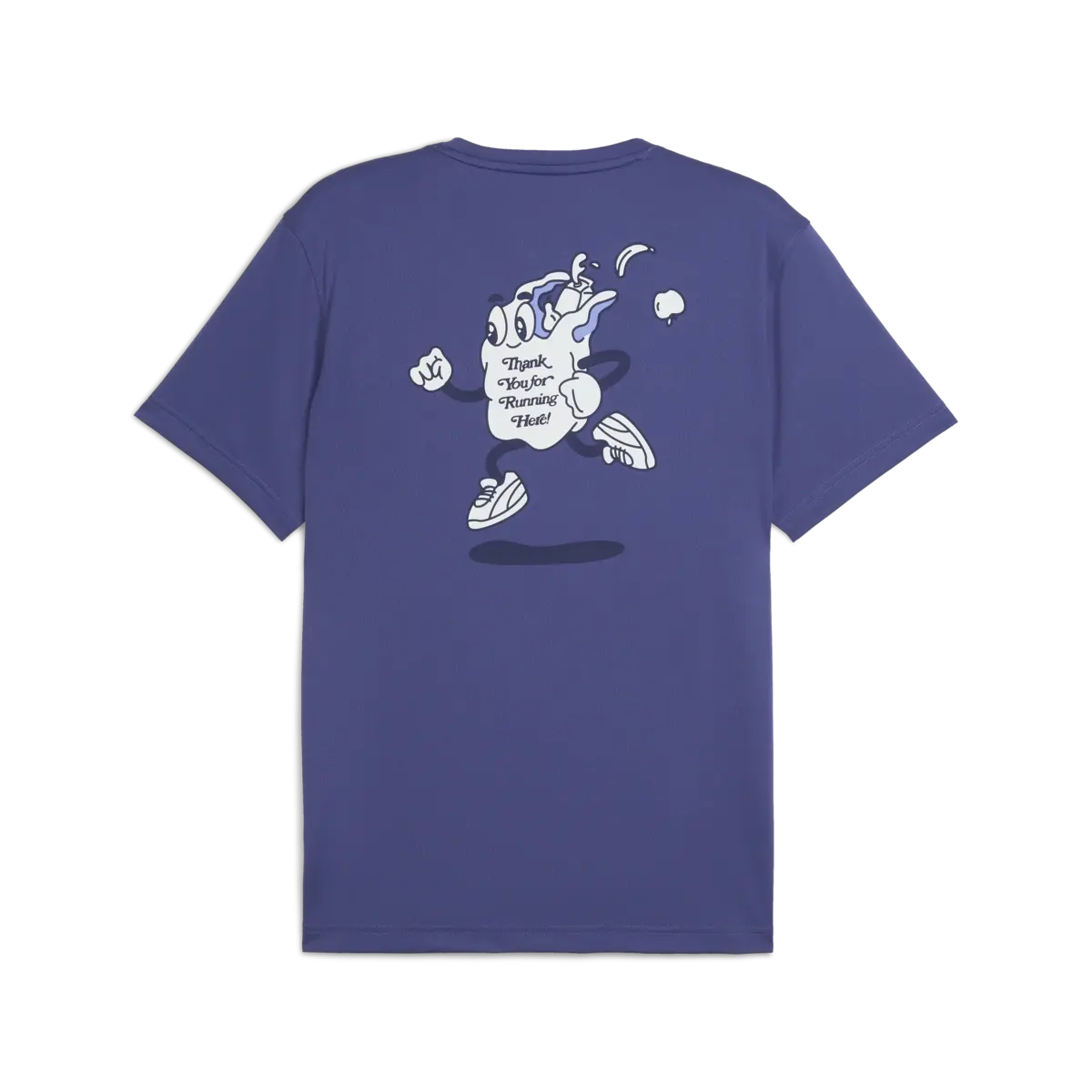 Puma GRAPHICS RUNNING SLOGAN TEE Lacivert Erkek T-Shirt