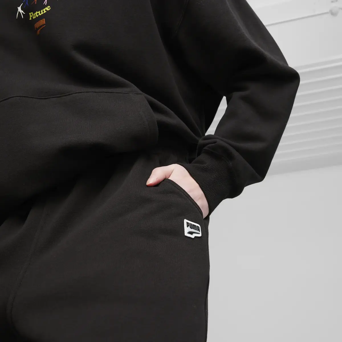 Puma DOWNTOWN Relaxed Sweatpants Siyah Kadın Eşofman Altı