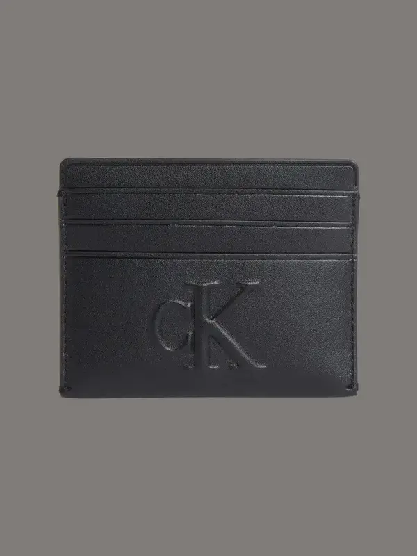 Calvin Klein SCULPTED CARDCASE 6CC Siyah Kadın Cüzdan