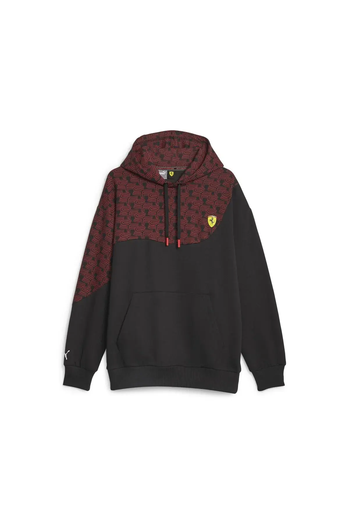 Puma Ferrari Race AOP Logo Hoodie Kırmızı Erkek Hoodie