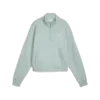 Puma CLASS Half-Zip Crew Yeşil Kadın Sweatshirt