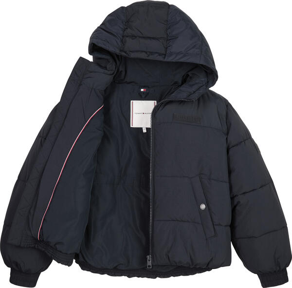 Tommy Hilfiger NEW YORK PUFFER JACK Kadın Siyah Şişme Mont