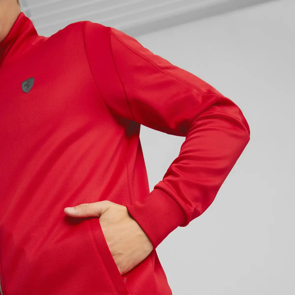 Puma Ferrari Style MT7 Jacket Rosso Kırmızı Erkek/Unisex Fermuarlı Sweatshirt