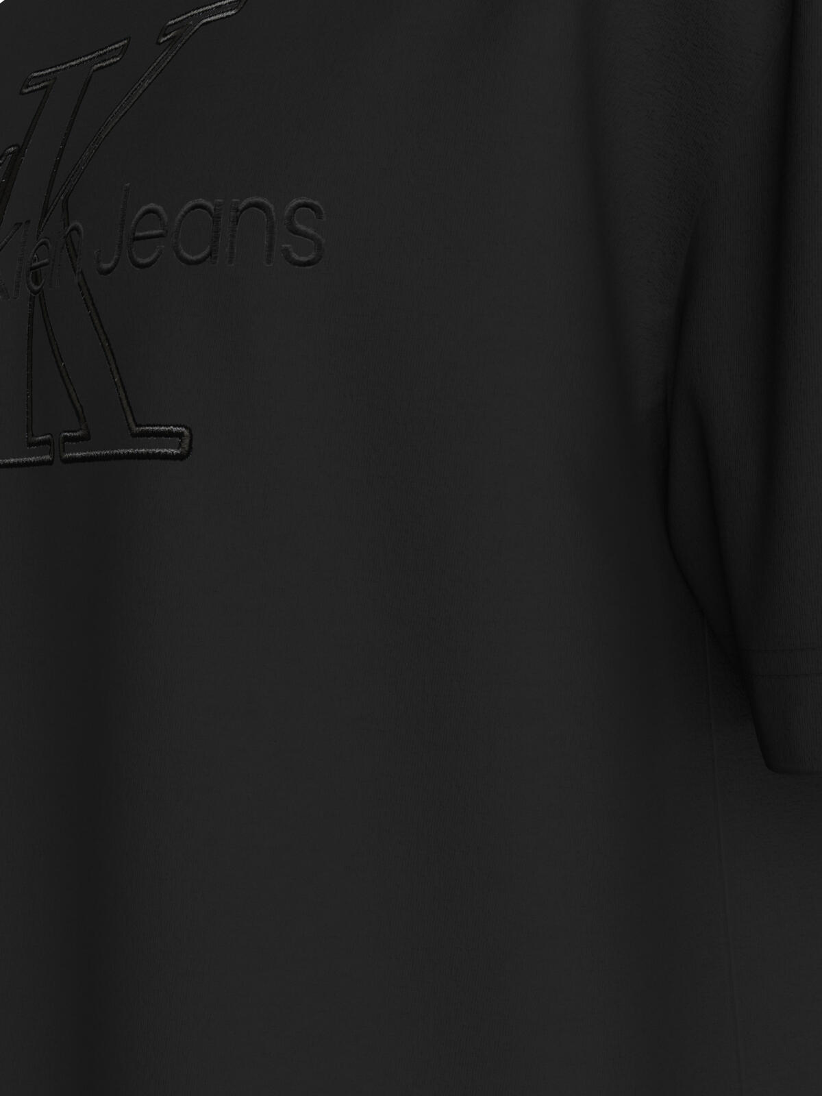Calvin Klein MONOLOGO APPLIQUE TE Erkek Siyah T-Shirt