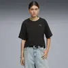 Puma ESS ELEVATED Tee Siyah Kadın Tişört