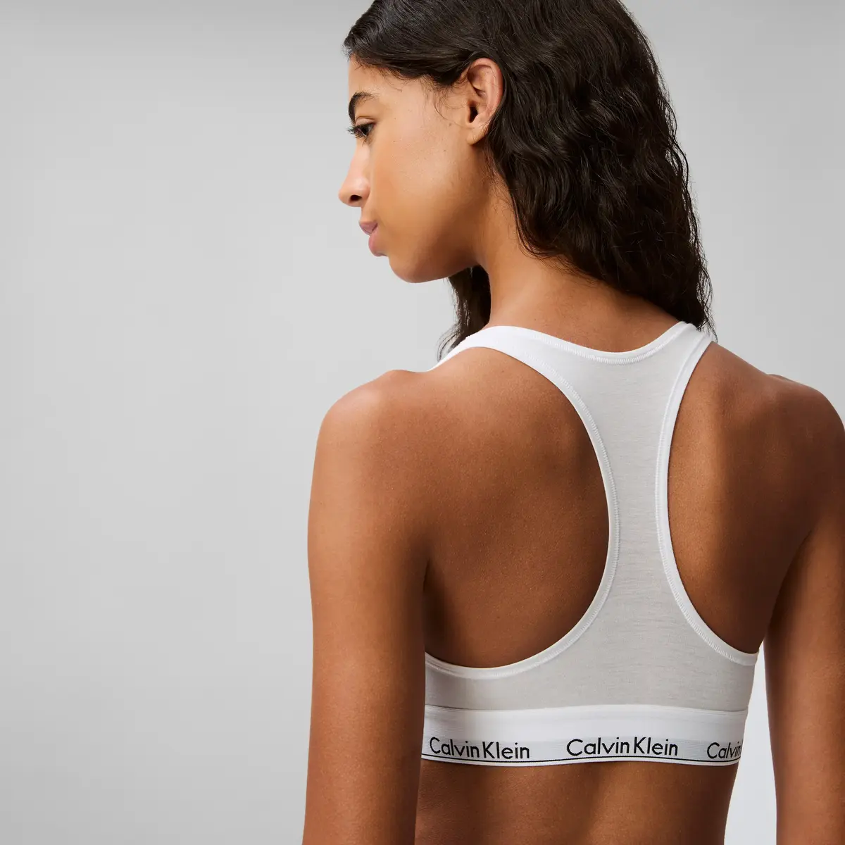 Calvin Klein UNLINED BRALETTE Beyaz Kadın Bralet