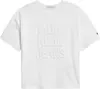Calvin Klein DEBOSSED LOGO T-SHIR Kadın Beyaz T-Shirt