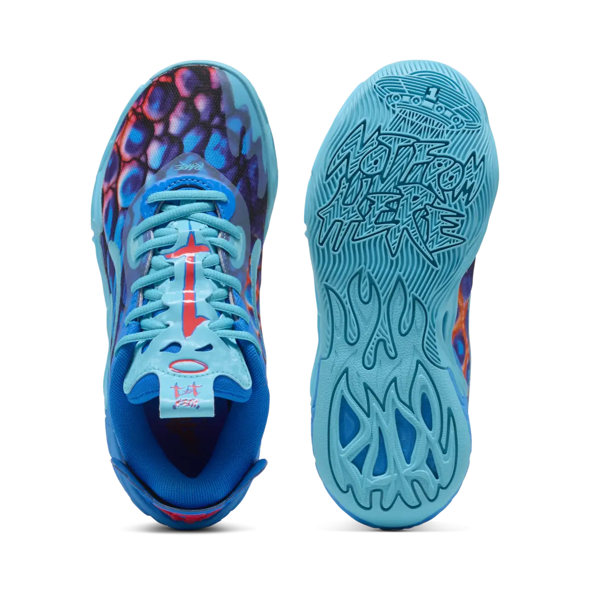 Puma MB.04 Lo Alien Skins JR Mavi Unisex Basketbol Ayakkabısı
