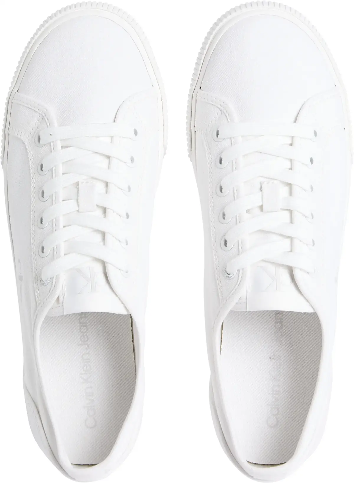 Calvin Klein ESS VULC LOW MG CANV, 0K4 Beyaz Erkek Spor Ayakkabı & Sneaker