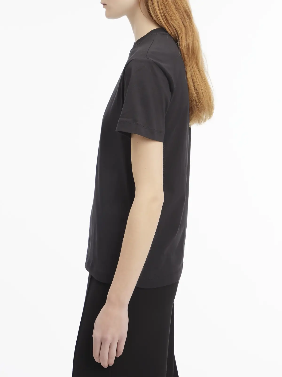 Calvin Klein NANO LOGO REGULAR T-, BEH Siyah Kadın T-Shirt & Polo