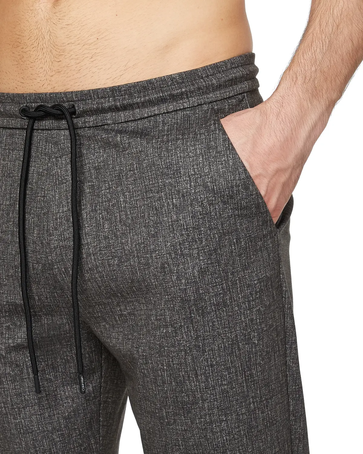 Calvin Klein HEATHER COMFORT KNIT Erkek Antrasit Jogger